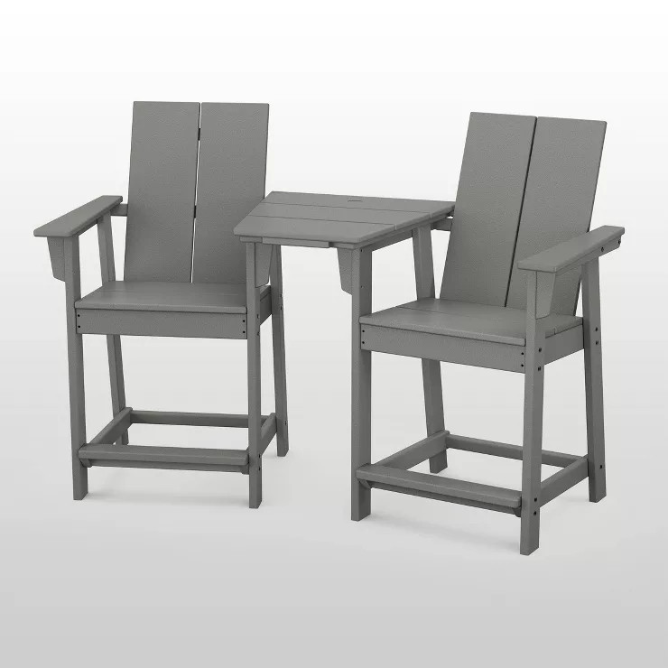 Moore 3pc POLYWOOD Patio Counter Chair Set with Connecting Table - Project 62™ | Target