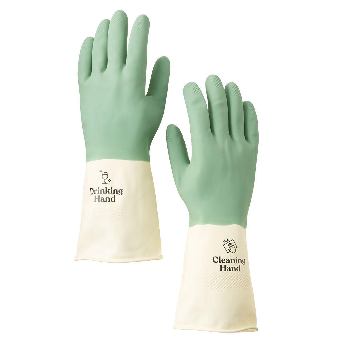 Wine Wash Cleaning Gloves Green | The Container Store