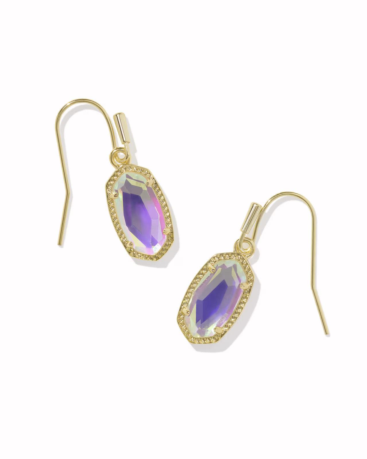 Lee Gold Drop Earrings in White Kyocera Opal | Kendra Scott | Kendra Scott