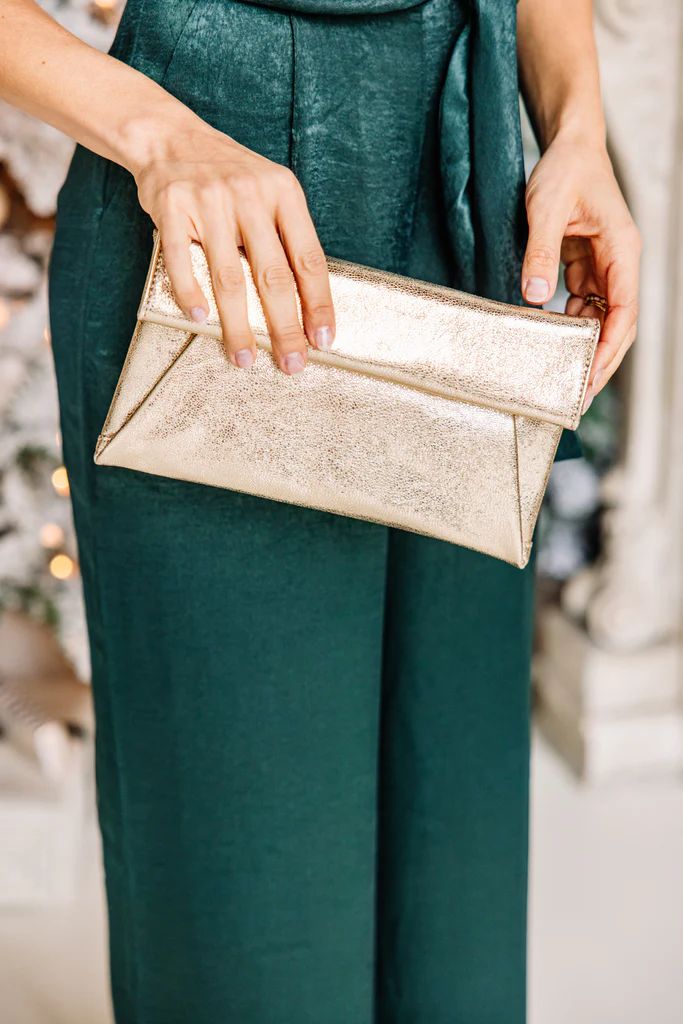 Full Of Life Gold Clutch/Purse | The Mint Julep Boutique