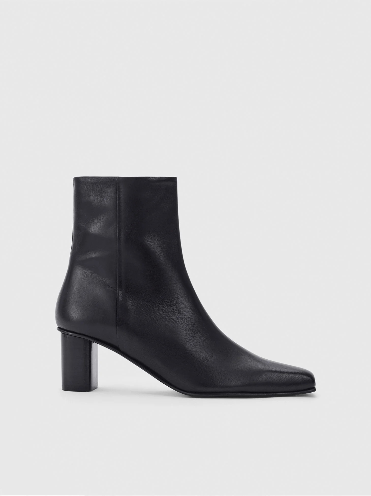 Praia Black Nappa Ankle boots | ATP Atelier