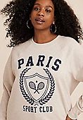 Plus Size Paris Sport Club Sweatshirt | Maurices
