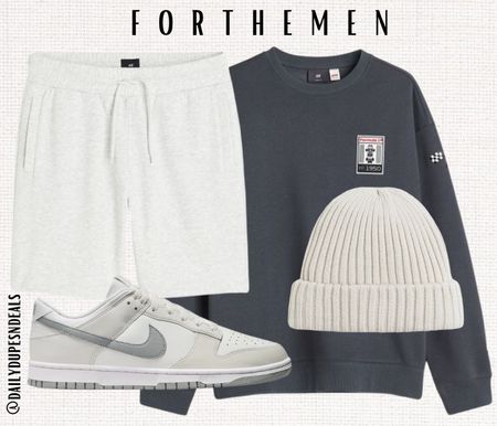 Men spring sweatshirt shorts Nike dunk beanie 

#LTKstyletip #LTKmens #LTKfindsunder50