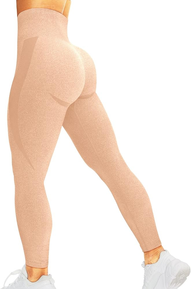 HIGORUN Women Seamless Leggings Smile Contour High Waist Workout Gym Yoga Pants | Amazon (US)