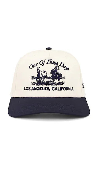 x FWRD Just For A Moment Baseball Cap in Tan & Navy | Revolve Clothing (Global)