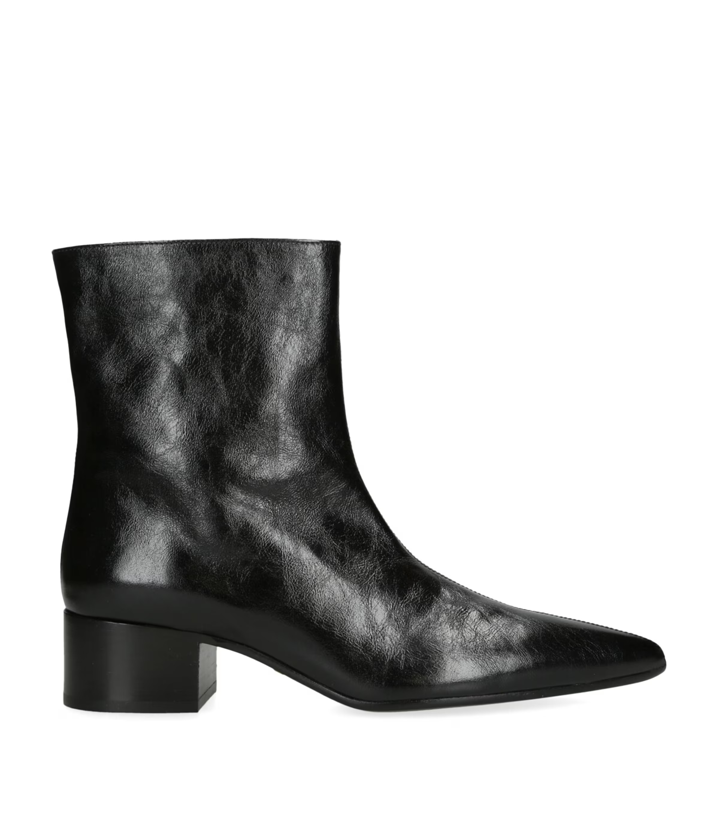 Khaite Leather Andee Ankle Boots | Harrods (US)