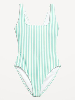 Matching Twist-Back Cutout One-Piece Swimsuit for Women | Old Navy (US)