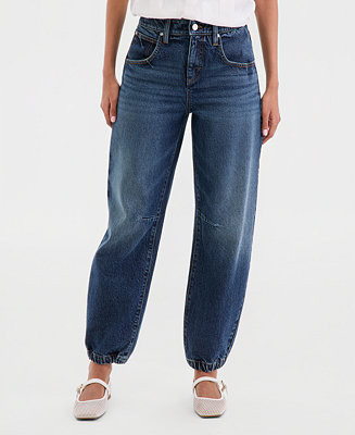 Women's High-Rise Barrel-Leg Ankle Jeans, Macy's Exclusive | Macy's