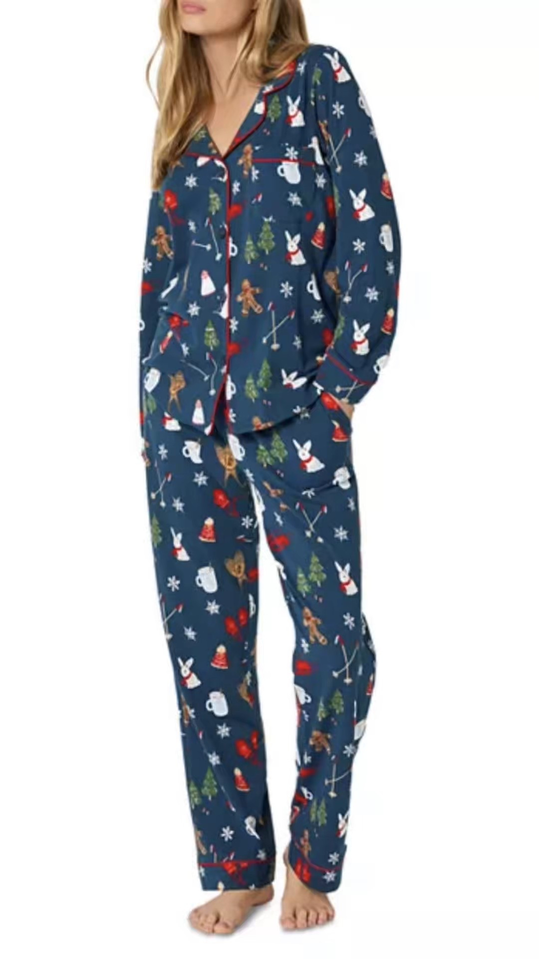 Women’s Christmas Pajamas| Long Sleeve Henley Pajama Set | Christmas Matching Family Pajamas| Matching Family Christmas Pajamas 

#LTKSeasonal #LTKHoliday #LTKSaleAlert