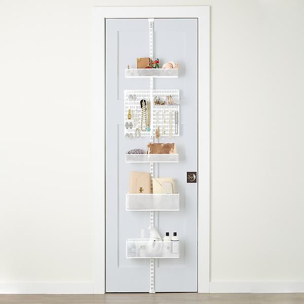 Elfa White Utility Mesh Closet Over the Door Rack | The Container Store