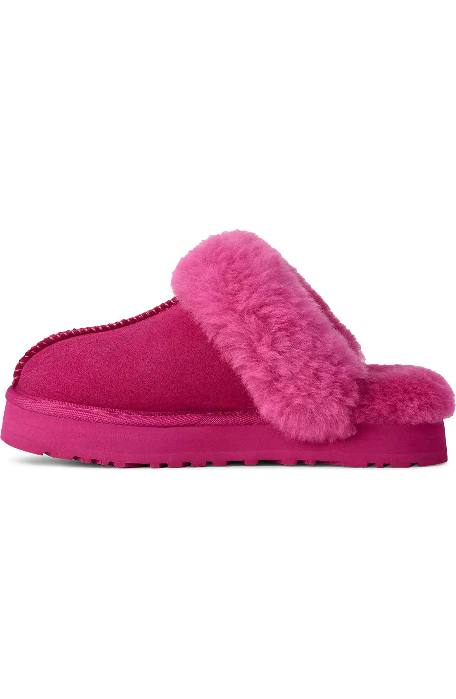 Kids' Disquette Genuine Shearling Trim Slipper | Nordstrom