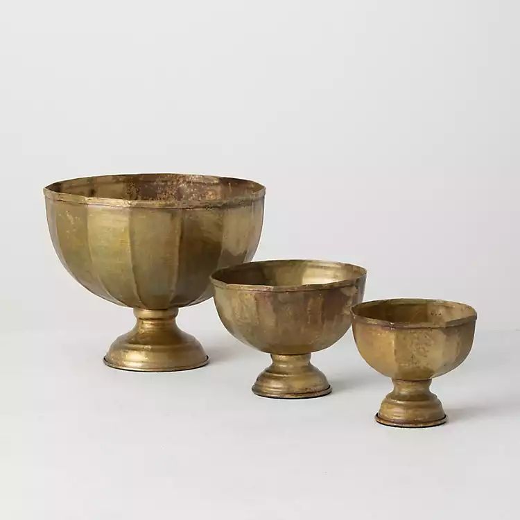 Bronze Antique Inspired 3-pc. Decorative Bowl Set | Kirkland's Home