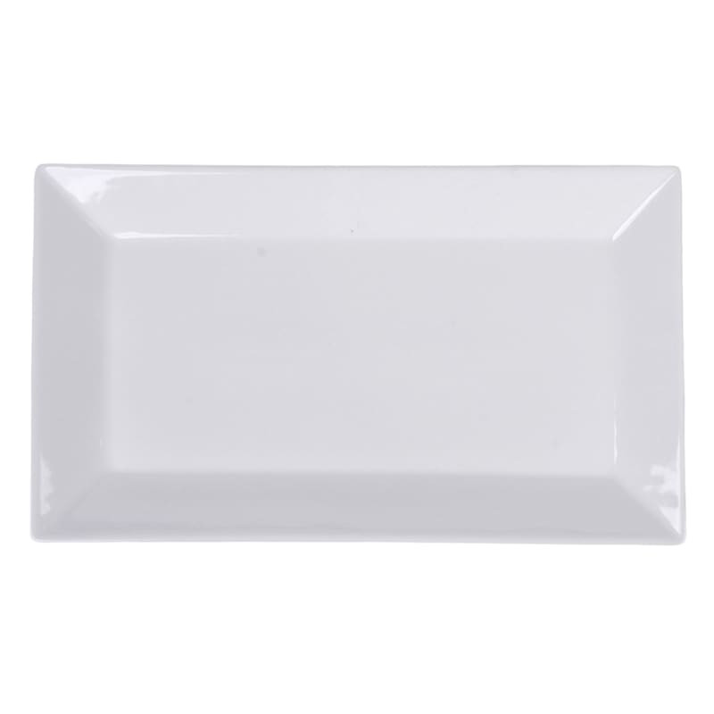 Super White Hard Square Porcelain Rectangle Platter, 16" | At Home