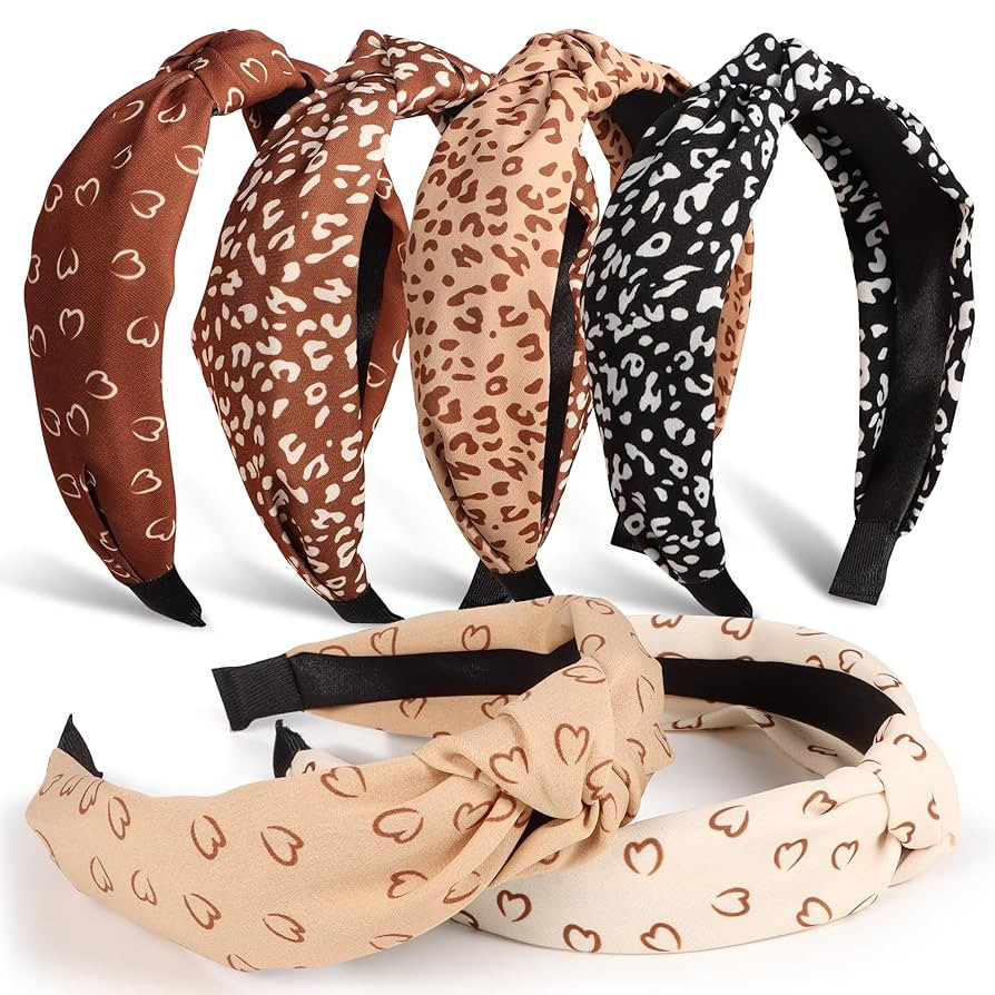 Headbands for Women Girls - 6PCS Stylish Top Knotted Headbands - Knotted Headband for Women - Hea... | Amazon (US)
