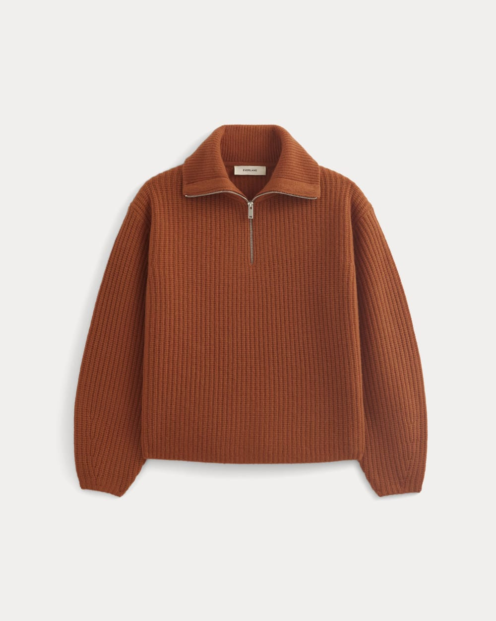 The Half-Zip Sweater in Luxe Merino | Rust Heather | Everlane
