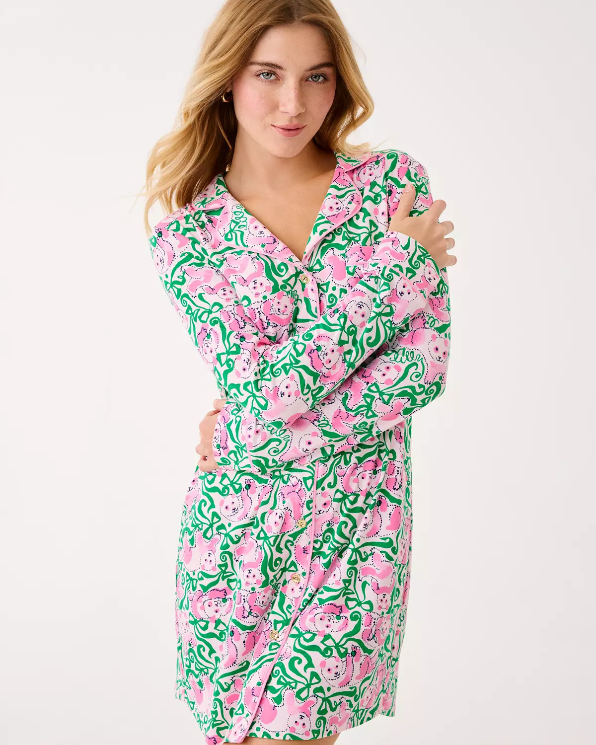 Brona Pajama Sleep Dress | Lilly Pulitzer