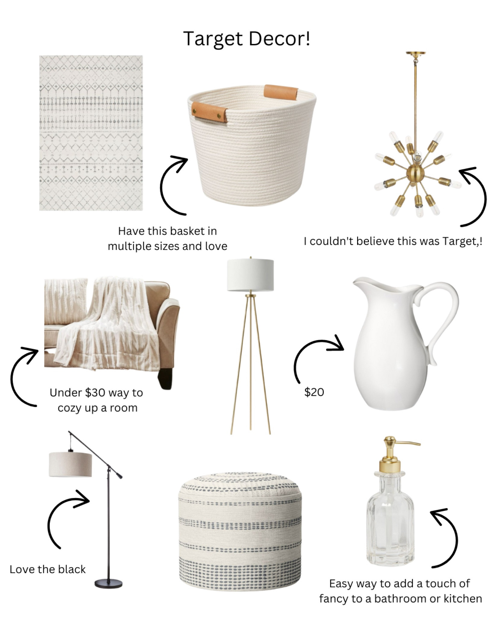 Target has the best decor right now! Rounded of a few of my favorites! 

#LTKunder50 #LTKunder100 #LTKhome