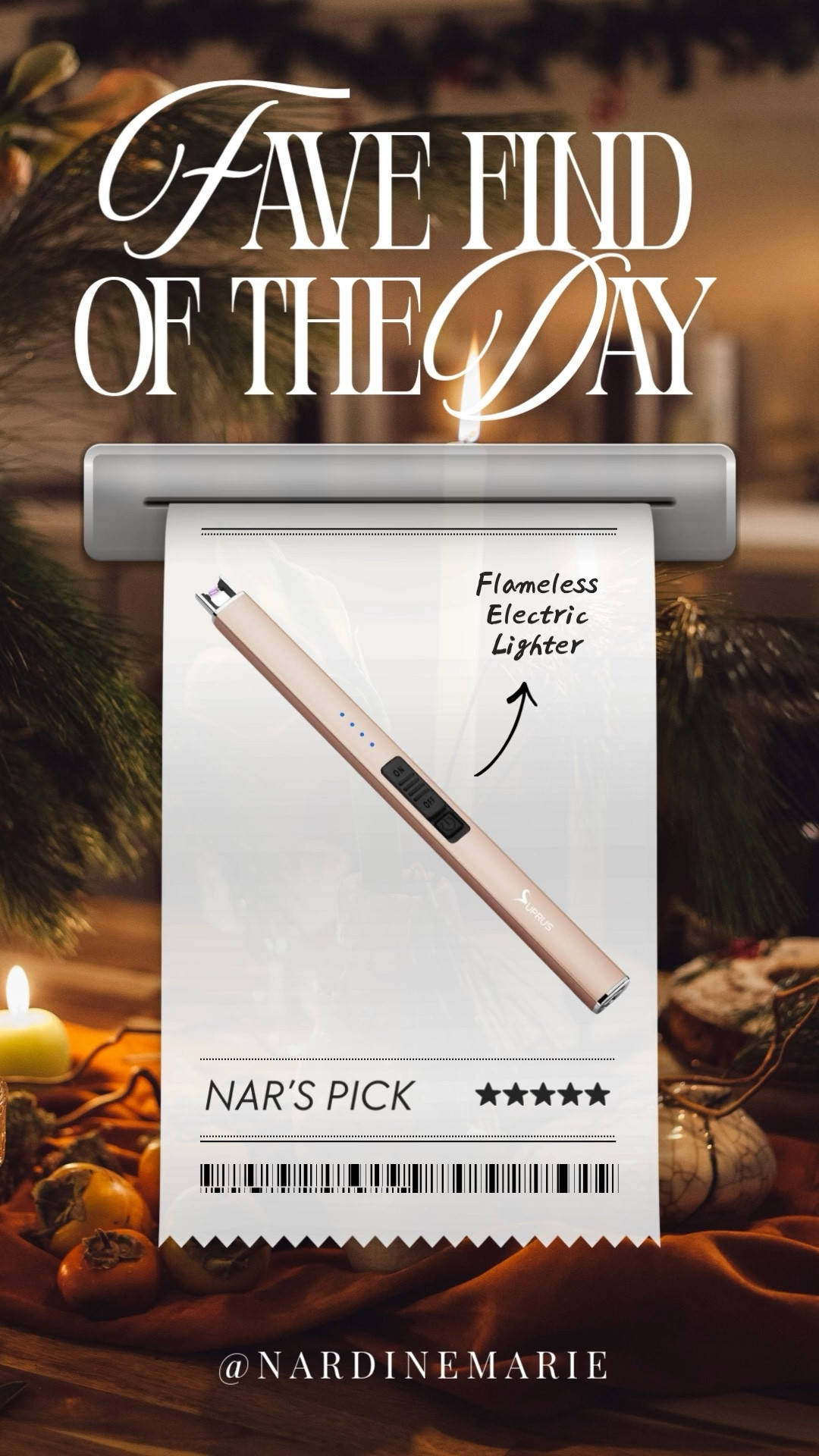 I’ve had this lighter for years & I USE IT FOR EVERYTHING!
This flameless electric lighter is sleek, rechargeable & so much safer than traditional lighters!
No flame, no mess, no refills needed.

Sharing because it’s one of those small upgrades that makes life easier.
Shop it on my LTK ✨

Flameless electric lighter, rechargeable lighter, candle lighter, home essentials, cozy home finds, modern home accessories
#HomeFinds #AmazonFinds #LTKHome #HomeEssentials #CozyHome #EverydayFinds #ModernHome #LTKFinds

#LTKHome #LTKHoliday #LTKGiftGuide