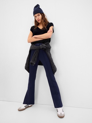 High Rise Ponte Split Flare Pants | Gap (US)