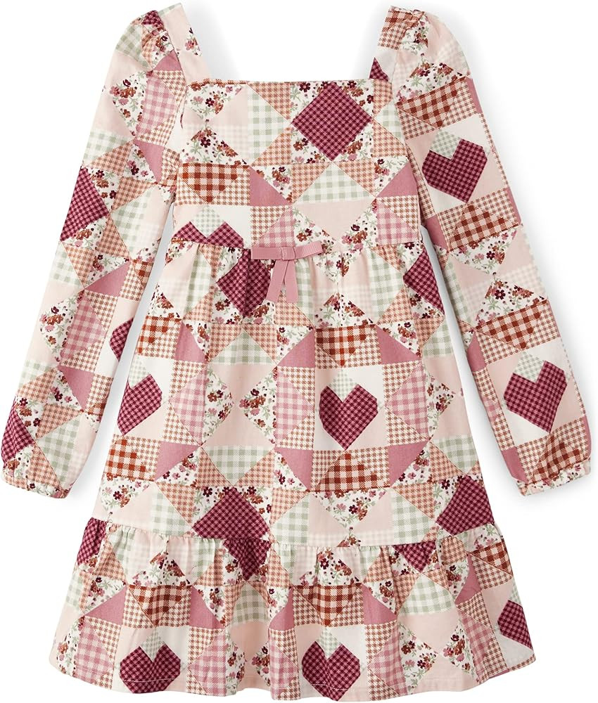 Gymboree Girls' and Toddler Long Sleeve Woven Casual Dresses | Amazon (US)