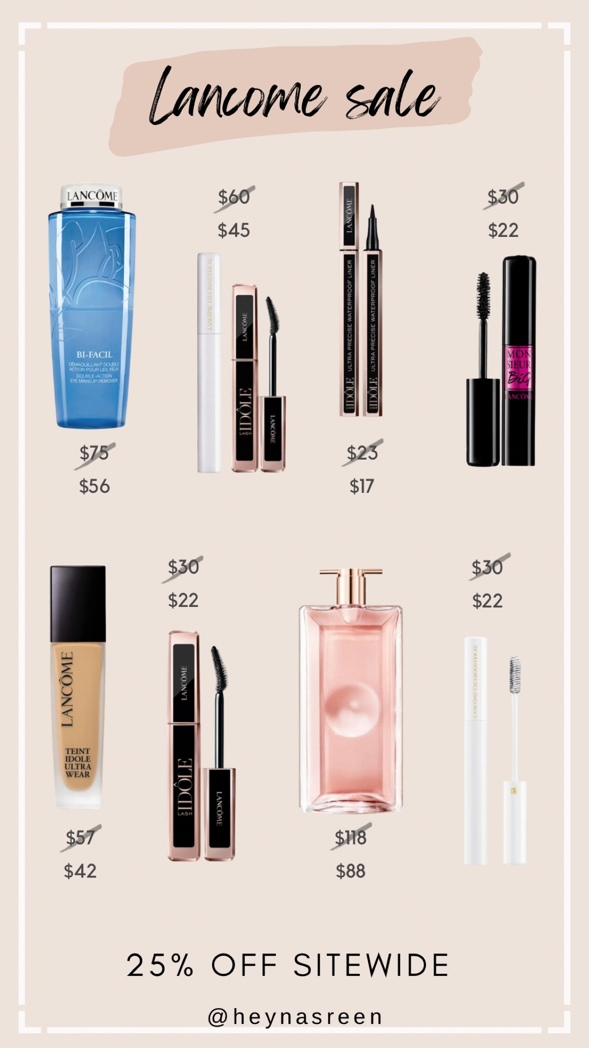 25% off my favorite products from Lancôme 

#LTKsalealert #LTKbeauty