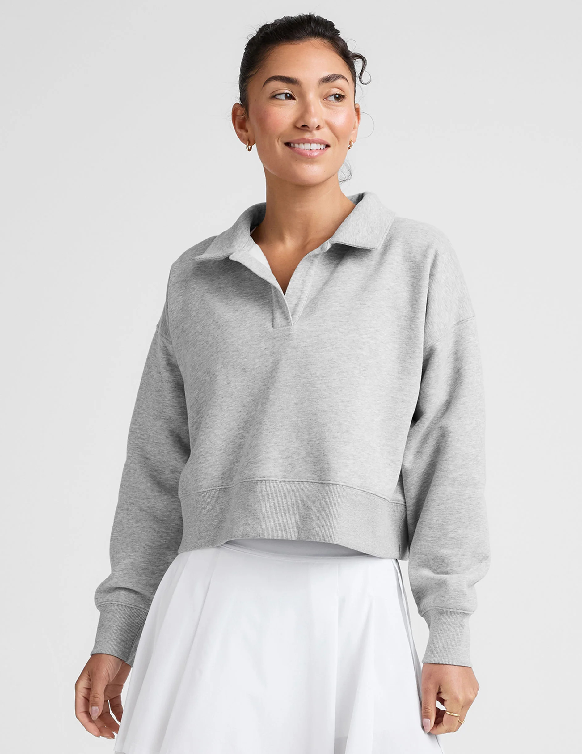 LuxeFleece Collared Sweatshirt | Beyond Yoga | Beyond Yoga
