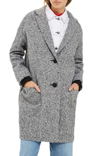 Women's Topshop Textured Cocoon Coat | Nordstrom