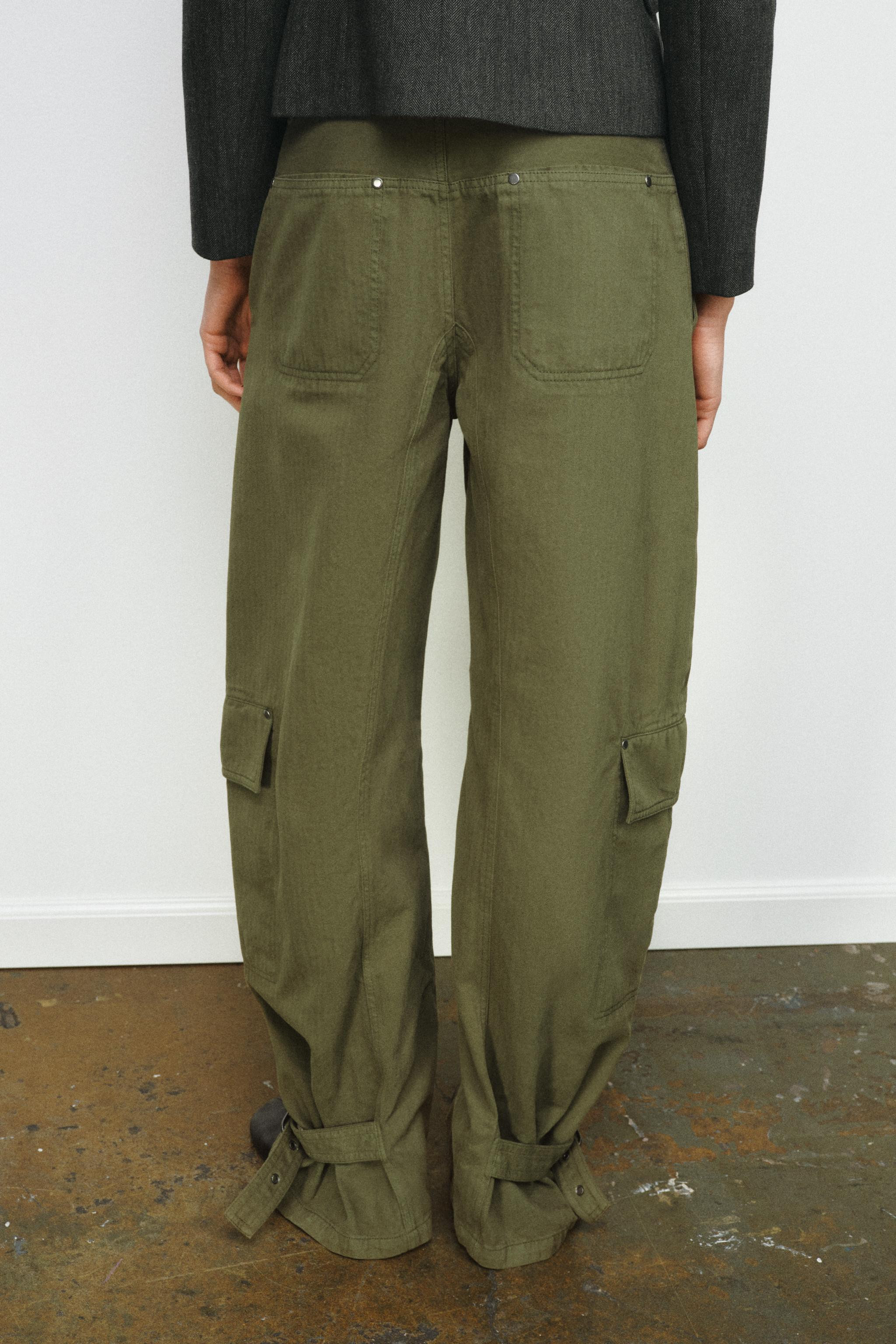 ZW COLLECTION BARREL CARGO PANTS | Zara US