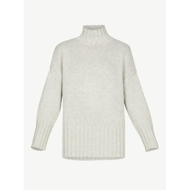 Free Assembly Women's Tall Turtleneck Tunic Sweater - Walmart.com | Walmart (US)