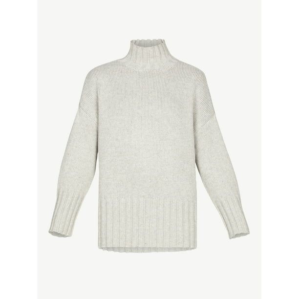 Free Assembly Women's Tall Turtleneck Tunic Sweater - Walmart.com | Walmart (US)