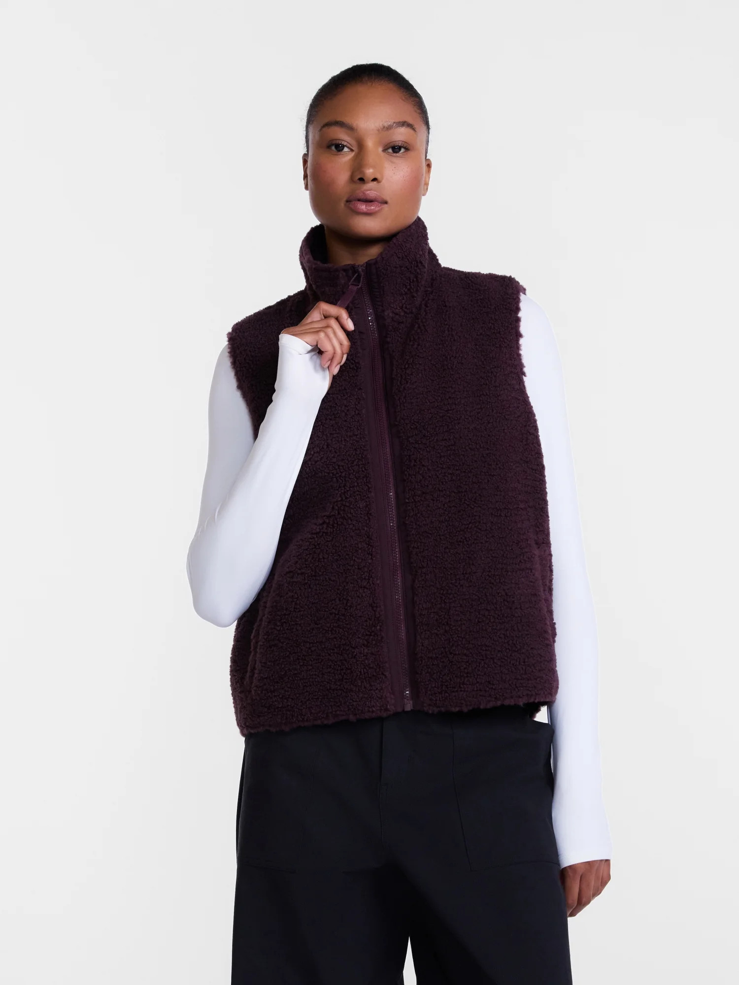 Ozark Trail Women's and Women's Plus High Pile Vest, Sizes XS-3X | Walmart (US)