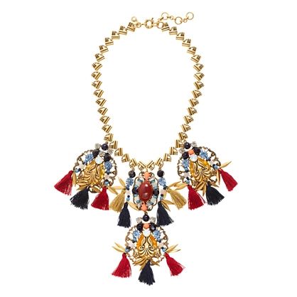 Tassel trim statement necklace | J.Crew US