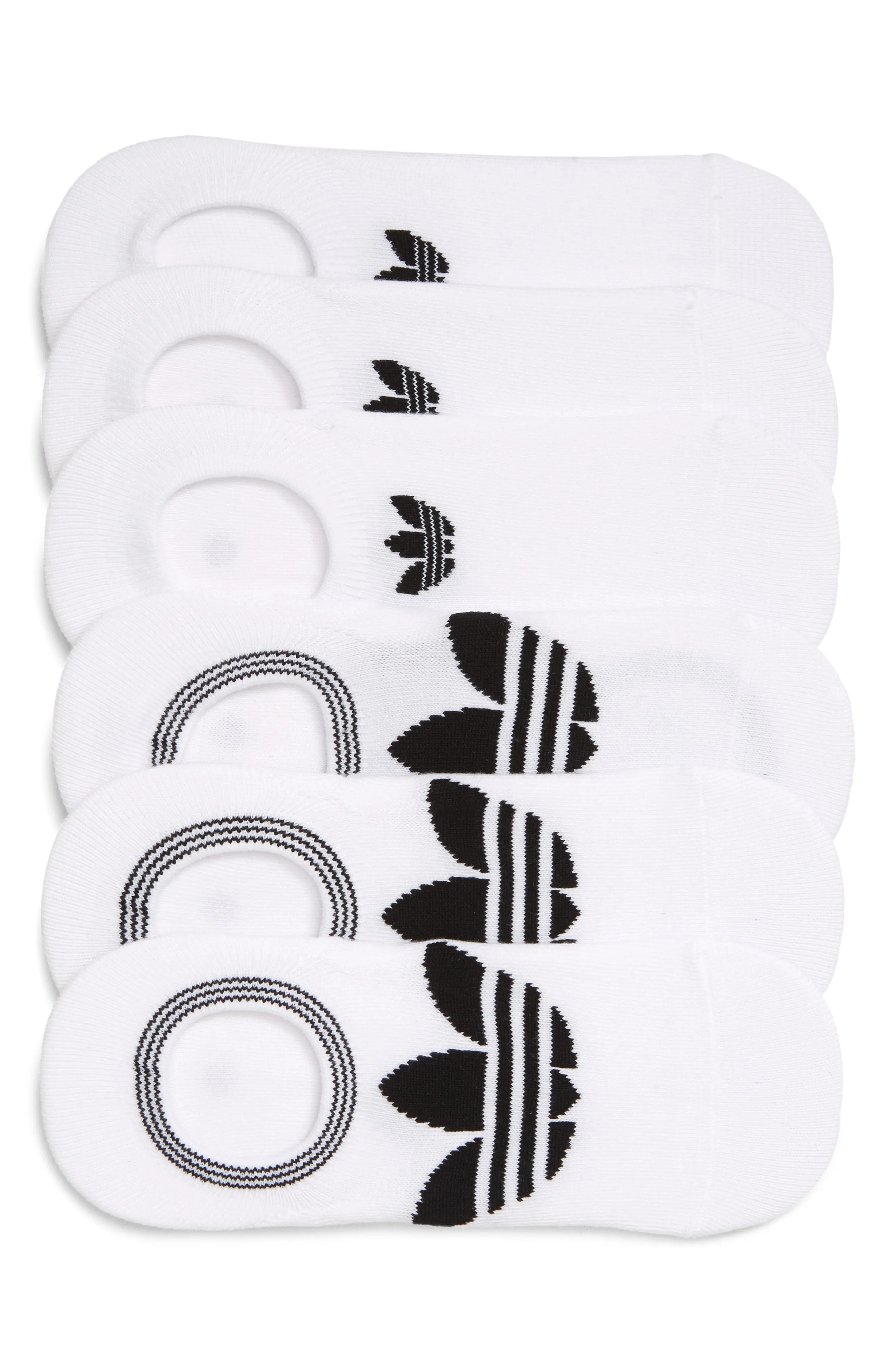 Women's Adidas Originals 6-Pack Trefoil Logo Ankle Socks | Nordstrom