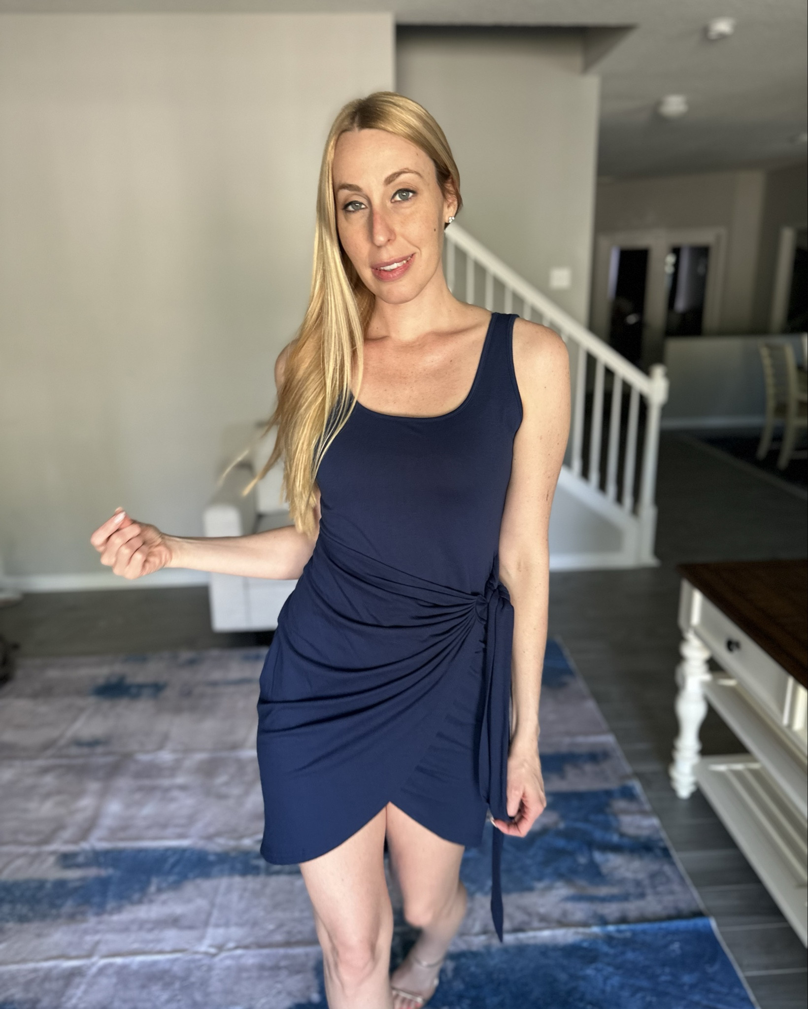 This is such a cute dress to wear to resorts, gno and date night 
💙wearing size small
💙stretchy fabric 

#LTKstyletip #LTKfindsunder50 #LTKparties