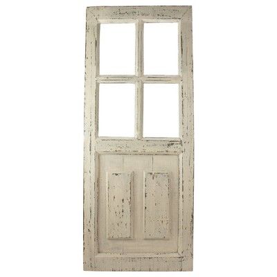 Northlight 36" Large White Miniature Wooden Door Wall Hanging Decoration | Target