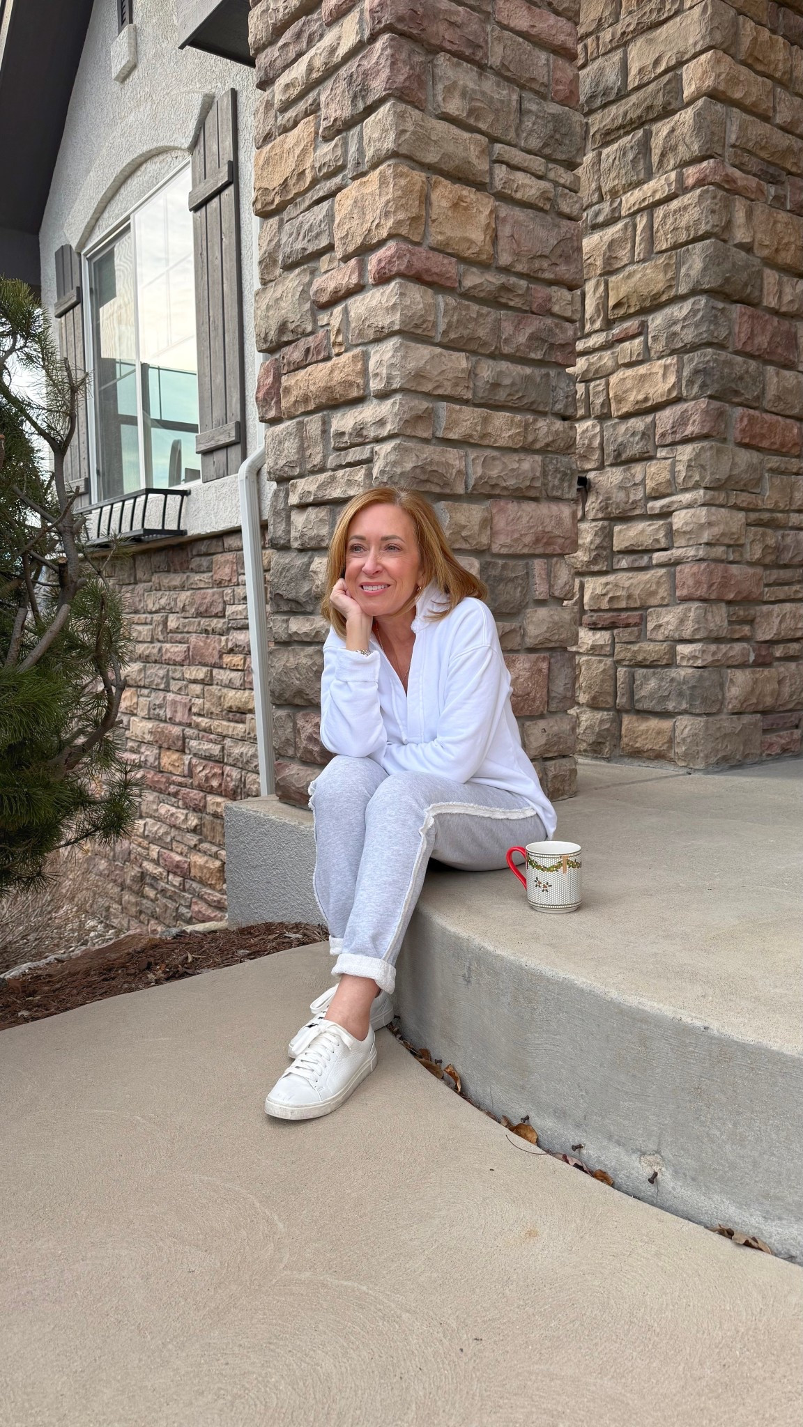 Slow mornings with coffee on the front porch☕️.



#LTKOver40 #LTKPetite #LTKootd