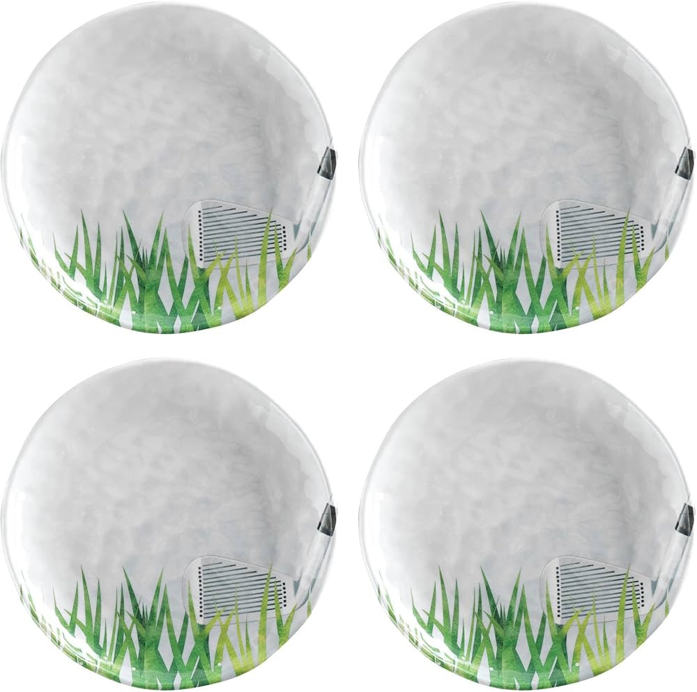 UPware 4-Piece 6 Inch Melamine Dessert Plates Appetizer Dinner Plates Small Serving Plates Party ... | Amazon (US)