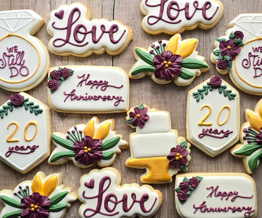 Anniversary Celebration Cookies | Etsy (US)