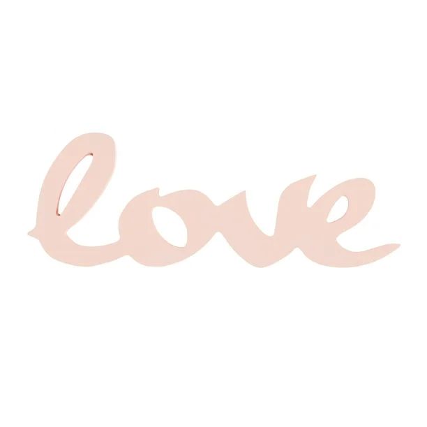 Way To Celebrate Valentine’s Day Wood Cut Out Letter Décor, Pink - Walmart.com | Walmart (US)