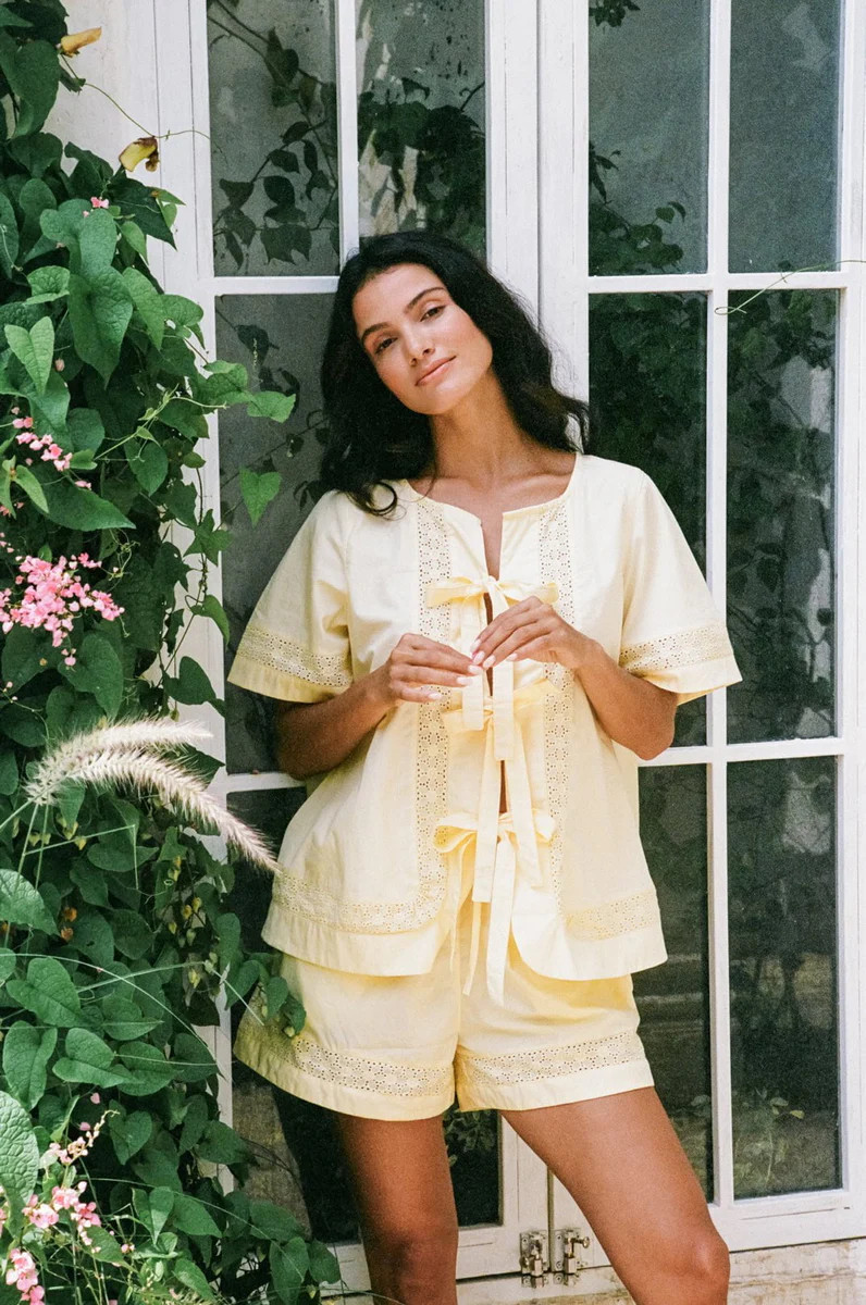 Giselle Lounge Set - Cotton - Buttercup | Piyama US