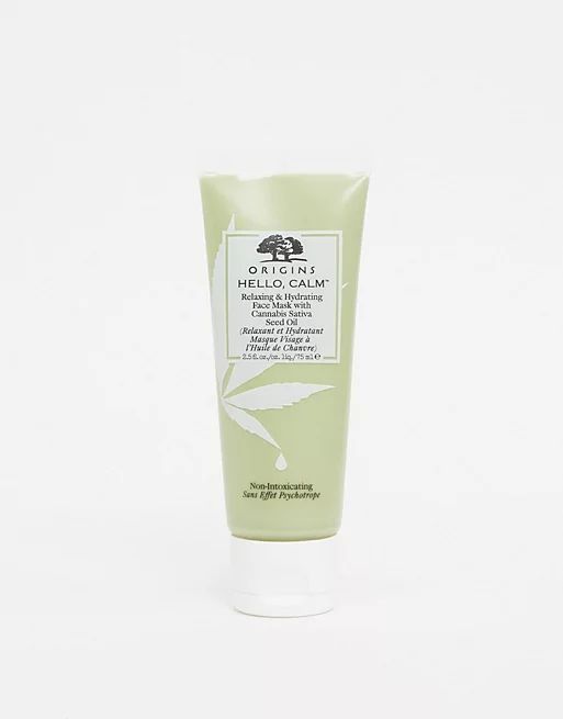 Origins Hello Calm Relaxing & Hydrating Face Mask With Cannabis Sativa Seed Oil | ASOS (Global)