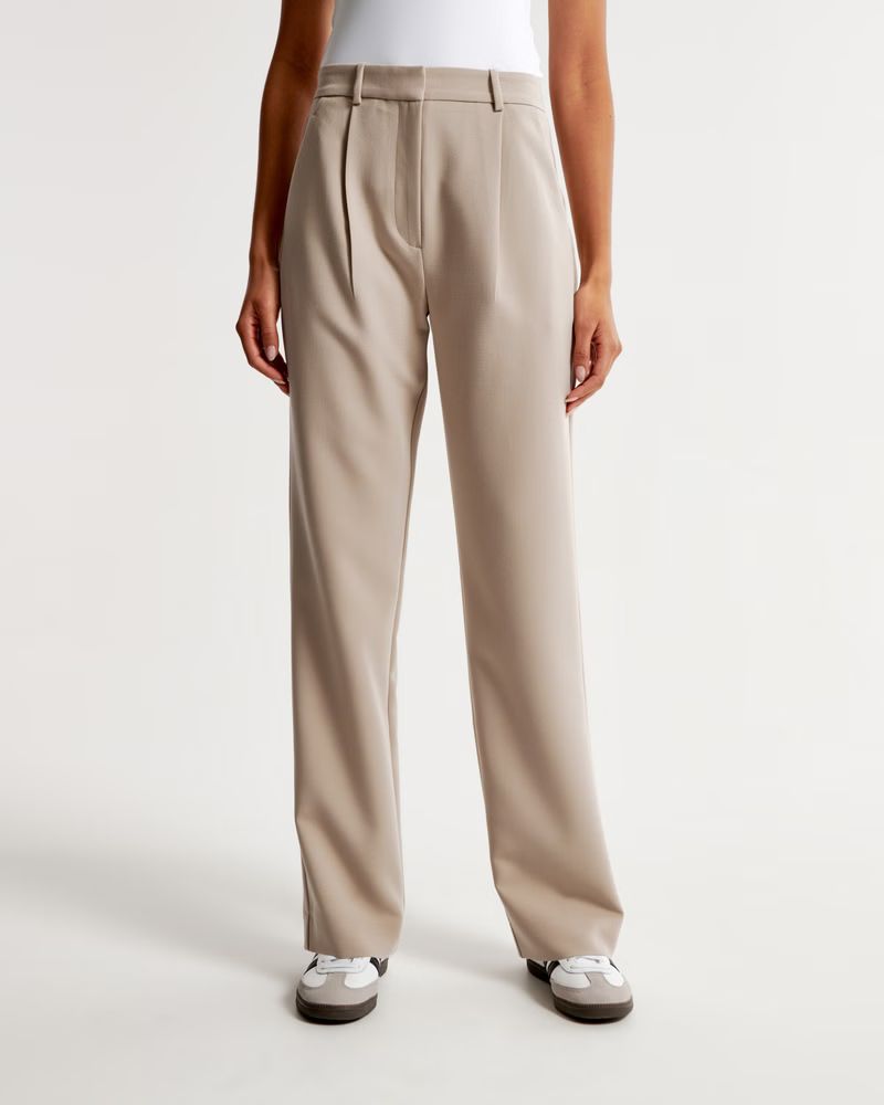 Tailored Straight Pant | Abercrombie & Fitch (UK)