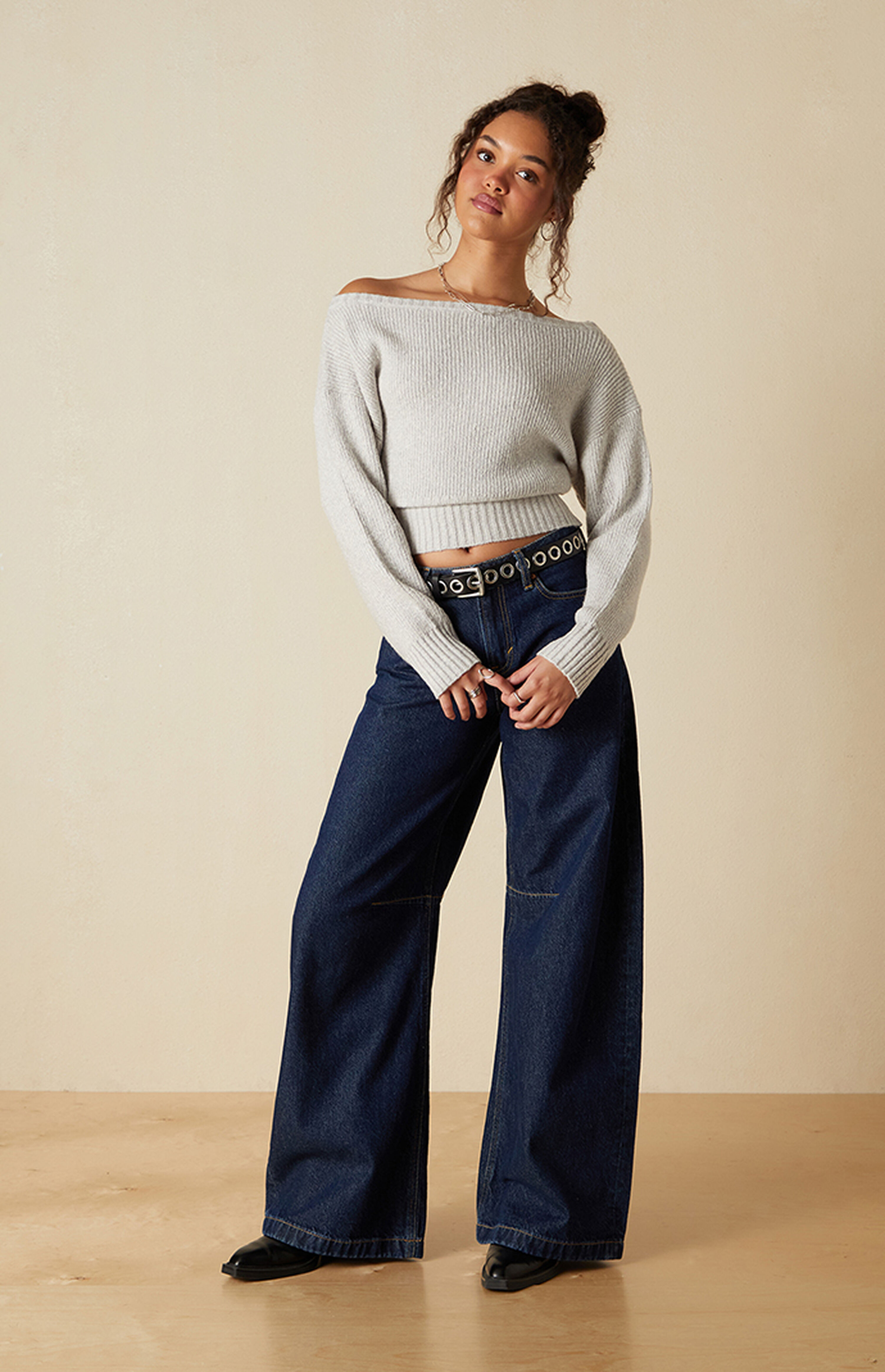 Your Favorite Cosette Ribbed Off-The-Shoulder Sweater | PacSun