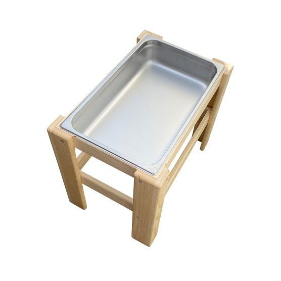 The Monarch Studio Stainless Steel Sensory Bin Stand | The Tot