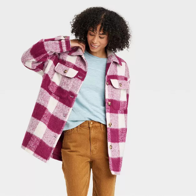 Women's Brushed Shacket - Universal Thread™ | Target