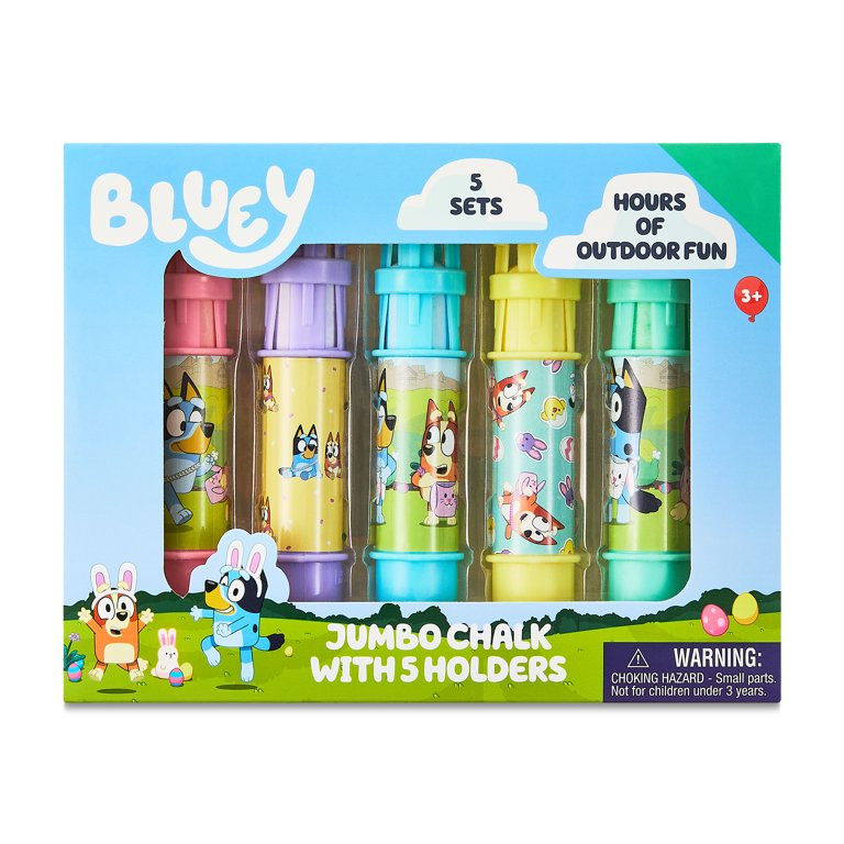 Bluey Easter Chalk with Chalk Holders, 5 Pack, Ages 3 & Up | Walmart (US)