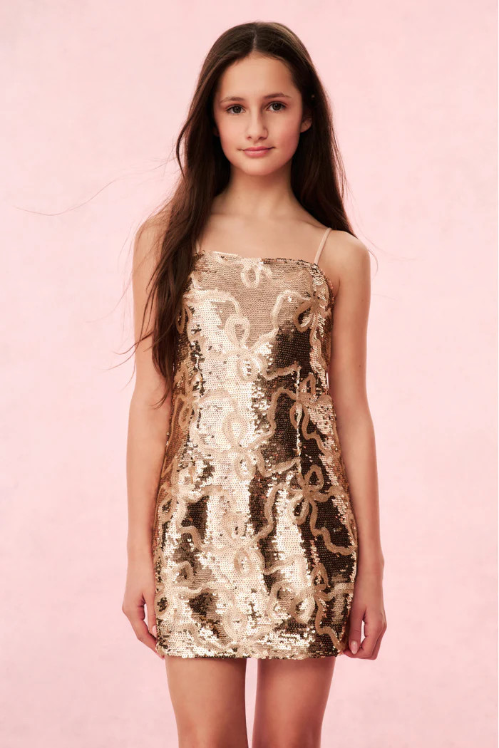 Girls Marin Sequin Mini Dress | LoveShackFancy