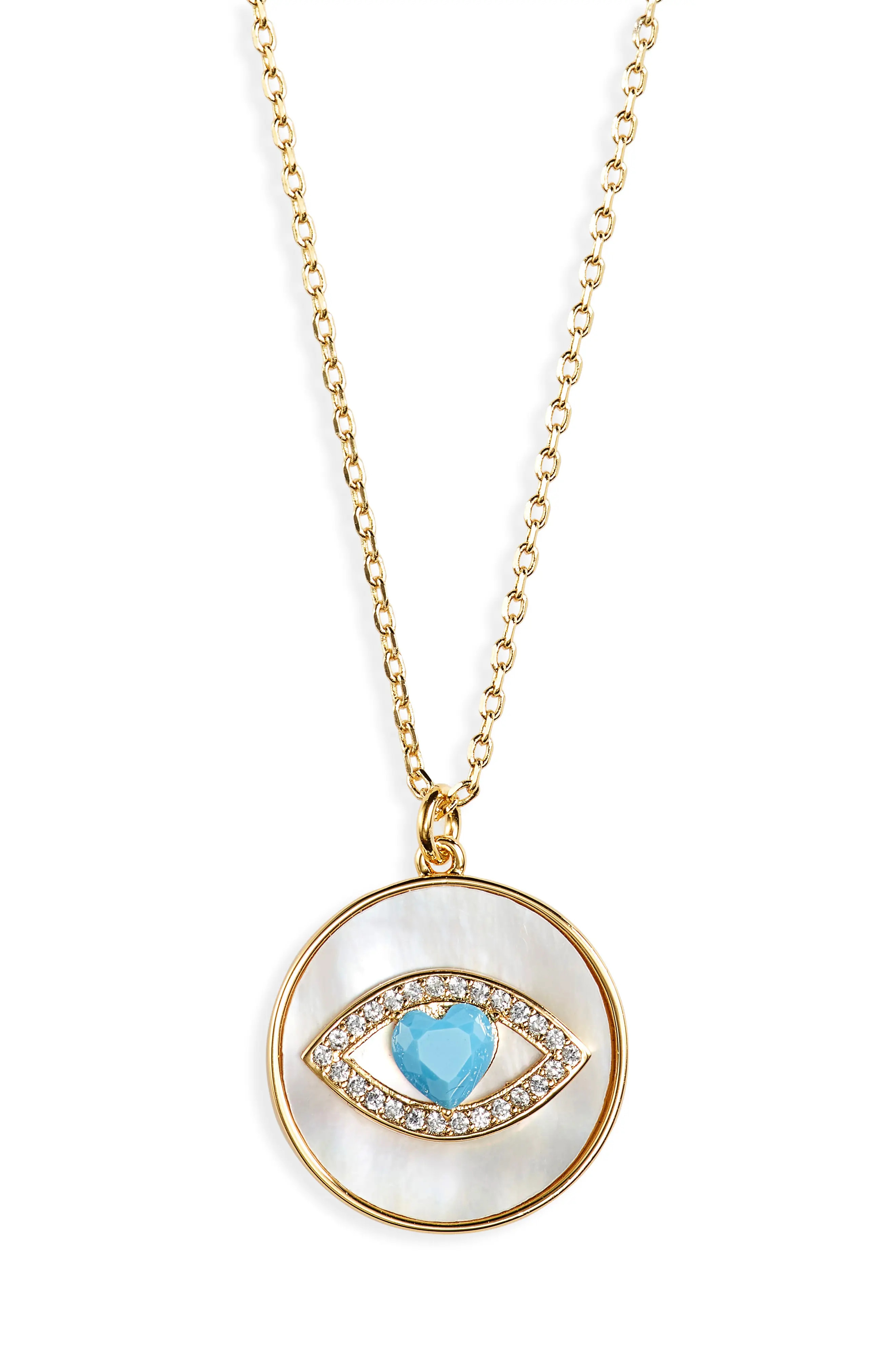lucky charm evil eye pendant necklace (Women) | Nordstrom | Nordstrom