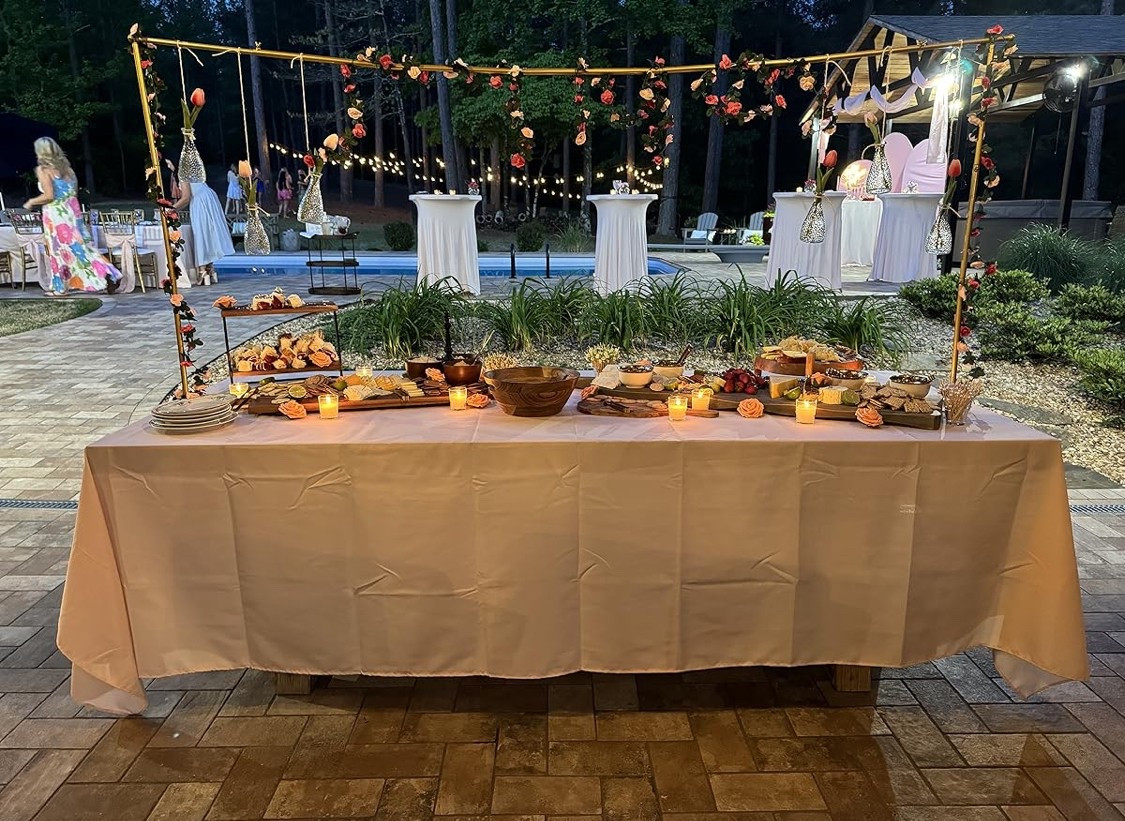 Enhance your event decor with this versatile table rod stand, ideal for displaying garlands, lights, or hanging decorations! Designed for buffet tables, dessert stations, and charcuterie spreads, this sturdy yet stylish rod adds a charming touch to any celebration.

#LTKParties #LTKHome #LTKFindsUnder50