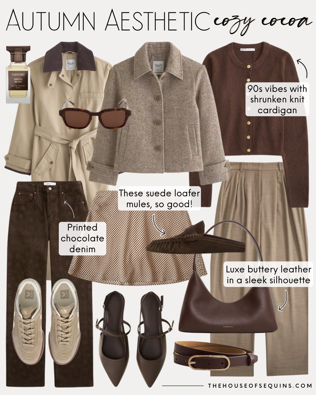Shop preppy fall outfits! Shrunken cardigan, barn jacket trench coat, bandana Abercrombie jeans, chocolate brown jeans, slingback heels, baguette bag, chocolate brown bag, ballet flats, suede sneakers, suede mules, cropped cardigan, tailored wide leg pants, wool coat, faux leather utility jacket, plaid skirt and more! 

#LTKFindsUnder100 #LTKSaleAlert #LTKFindsUnder50